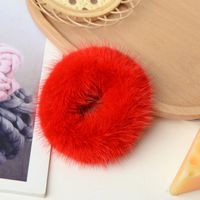 Simple Style Solid Color Plush Hair Tie sku image 21