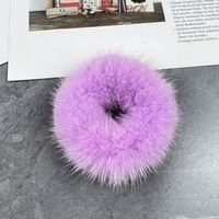 Simple Style Solid Color Plush Hair Tie sku image 14