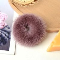 Simple Style Solid Color Plush Hair Tie sku image 18
