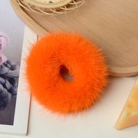 Simple Style Solid Color Plush Hair Tie sku image 22