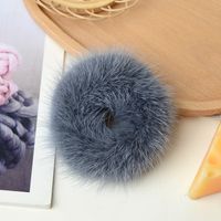 Simple Style Solid Color Plush Hair Tie sku image 24