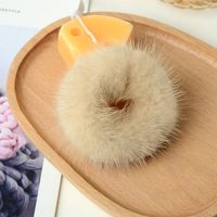 Simple Style Solid Color Plush Hair Tie sku image 4