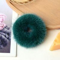 Simple Style Solid Color Plush Hair Tie sku image 15