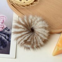 Simple Style Solid Color Plush Hair Tie sku image 27