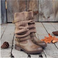 Women's Streetwear Solid Color Round Toe Classic Boots main image 1