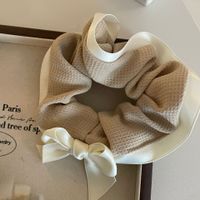 Elegant Lady Color Block Bow Knot Cloth Hair Tie main image 5