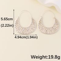 1 Pair Lady Streetwear Geometric Copper Earrings main image 2