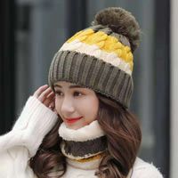Women's Simple Style Solid Color Pom Poms Eaveless Wool Cap sku image 1