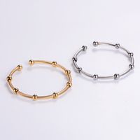 Casual Solid Color 304 Stainless Steel 18K Gold Plated In Bulk main image 4