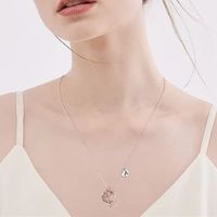 Wholesale Casual Classic Style Letter Heart Shape Rose 304 Stainless Steel Copper Plating Inlay Zircon main image 6