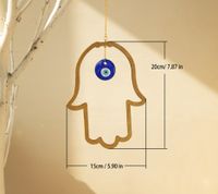 Retro Simple Style Devil's Eye Wood Pendant Artificial Decorations sku image 1