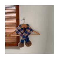 Girl's Cute Sweet Simple Style Plaid Patchwork Scarf 1 Piece sku image 8