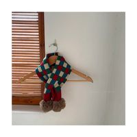 Girl's Cute Sweet Simple Style Plaid Patchwork Scarf 1 Piece sku image 12