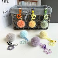 Simple Style Color Block Alloy Plastic Women's Keychain main image 1