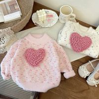 Preppy Style Heart Shape Polyacrylonitrile Fiber Hoodies & Sweaters main image 1