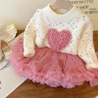 Preppy Style Heart Shape Polyacrylonitrile Fiber Hoodies & Sweaters main image 5