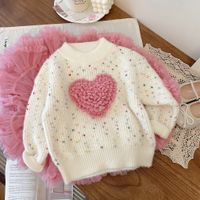 Preppy Style Heart Shape Polyacrylonitrile Fiber Hoodies & Sweaters sku image 5