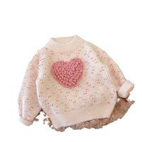 Preppy Style Heart Shape Polyacrylonitrile Fiber Hoodies & Sweaters main image 3