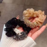 Elegant Simple Style Solid Color Organza Hair Tie main image 2