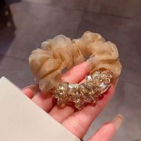 Elegant Simple Style Solid Color Organza Hair Tie sku image 2