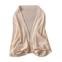 Women's Elegant Vintage Style Solid Color Fleece Shawl main image 2