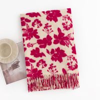 Women's Simple Style Flower Polyester Scarf sku image 1