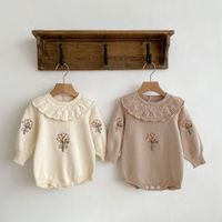 Cute Flower Cotton Baby Rompers main image 4