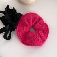 Elegant Solid Color Yarn Hair Tie sku image 1