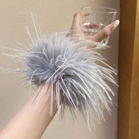 Lady Solid Color Feather Hair Tie main image 5