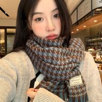 Women's Sweet Color Block Polyester Printing Scarf main image 2