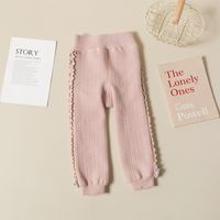 Classic Style Solid Color Embroidery Cotton Pants & Leggings sku image 13