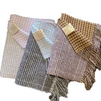 Femmes De Base Style Simple Plaid Toison Foulard main image 2