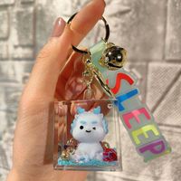 Cute Dinosaur Arylic Women's Keychain sku image 4