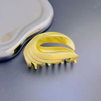 Simple Style Commute Solid Color Metal Plating Hair Claws sku image 1
