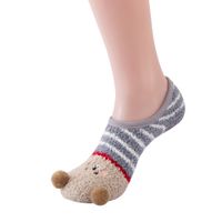 Women's Cute Animal Acetate Fibre Jacquard Ankle Socks A Pair sku image 1