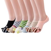 Women's Cute Animal Acetate Fibre Jacquard Ankle Socks A Pair main image 4