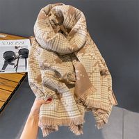 Women's Basic Color Block Polyester Scarf main image 5