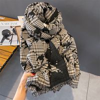 Women's Basic Color Block Polyester Scarf main image 6