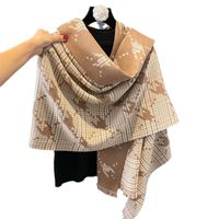 Women's Basic Color Block Polyester Scarf main image 4