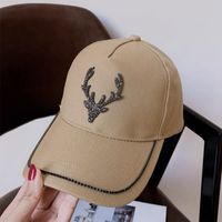 Women's Retro Solid Color Curved Eaves Baseball Cap sku image 3