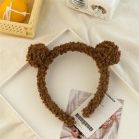 Women's Cute Sweet Bear Plush Hair Band sku image 4