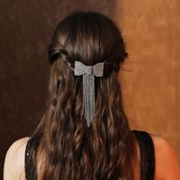 Simple Style Commute Solid Color Alloy Inlay Rhinestones Hair Clip main image 1