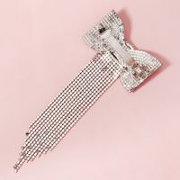 Simple Style Commute Solid Color Alloy Inlay Rhinestones Hair Clip main image 4