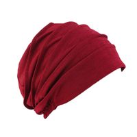 Frau Lässig Einfarbig Crimpen Beanie-mütze sku image 8