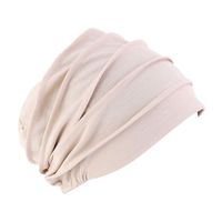 Women's Casual Solid Color Crimping Beanie Hat main image 3