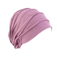 Women's Casual Solid Color Crimping Beanie Hat main image 2