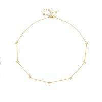 Style Simple Star Argent Sterling Placage Collier main image 2