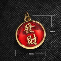 1 Piece Copper Zircon Gold Plated Inlay Polished Pendant sku image 5