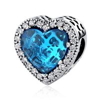 Cute Sweet Heart Shape Copper Plating Silver Plated Jewelry Accessories sku image 4