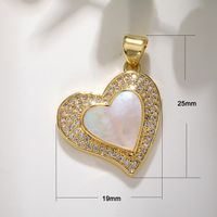 Elegant Streetwear Heart Shape Copper Plating Inlay Zircon Jewelry Accessories main image 5